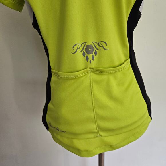 Pearl Izumi Select Neon Green Cycling Jersey Colorblock Half Zip Women Medium - Picture 6 of 11